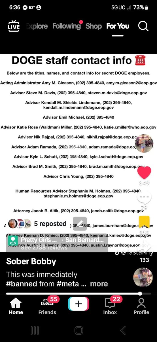 bandpyro's tweet image. DOGE Contact List.  #DOGE #DOGEscrewsVeterans #Dogecast