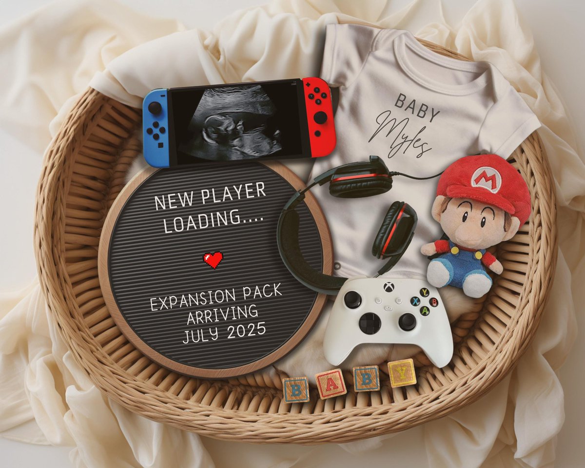 PeachyPeytn's tweet photo. After several long years we are so excited to announce we are pregnant with our rainbow baby! Expecting a baby boy in July. 🥹🩵 https://t.co/YKv18hZCYl