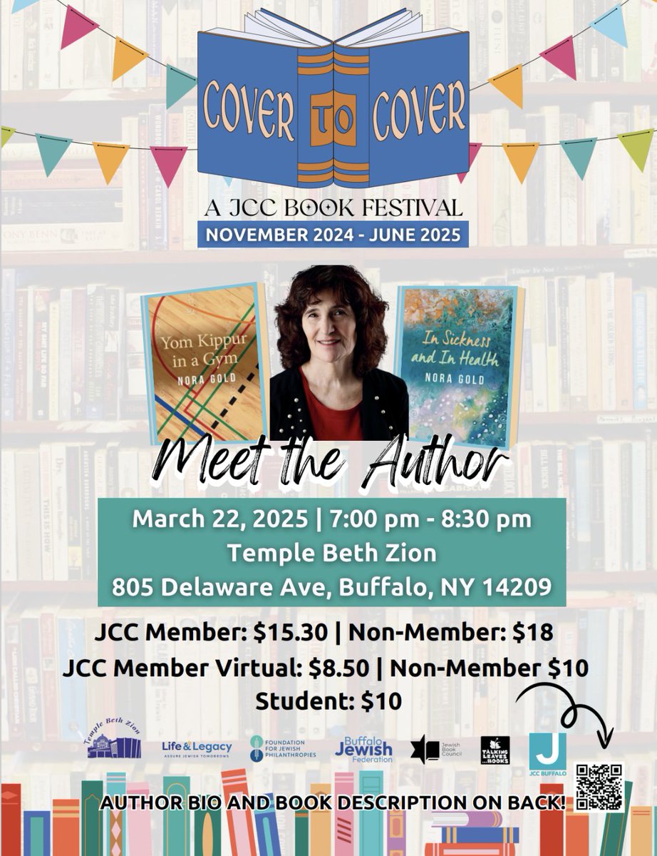 Nora Gold (@noragold) on Twitter photo Excited to speak in 9 days at Buffalo’s Jewish Book Festival about IN SICKNESS AND IN HEALTH / YOM KIPPUR IN A GYM, in conjunction with <a href="/JewishBook/">Jewish Book Council</a>! Hope you can join us either in person or on Zoom! Register: bit.ly/3Rad1qE
<a href="/guernica_ed/">Guernica Editions</a> <a href="/JCCBuffalo/">JCC Buffalo</a> #bookstagram #Jewish Excited to speak in 9 days at Buffalo’s Jewish Book Festival about IN SICKNESS AND IN HEALTH / YOM KIPPUR IN A GYM, in conjunction with <a href="/JewishBook/">Jewish Book Council</a>! Hope you can join us either in person or on Zoom! Register: bit.ly/3Rad1qE
<a href="/guernica_ed/">Guernica Editions</a> <a href="/JCCBuffalo/">JCC Buffalo</a> #bookstagram #Jewish
