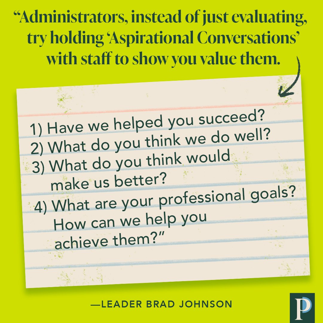 Principal Project (@principalproj) on Twitter photo Can you make time for "Aspirational Conversations" with your staff in the months ahead?
(Inspiration via <a href="/DrBradJohnson/">๐๐ซ๐๐ ๐๐จ๐ก๐ง๐ฌ๐จ๐ง</a>) Can you make time for "Aspirational Conversations" with your staff in the months ahead?
(Inspiration via <a href="/DrBradJohnson/">๐๐ซ๐๐ ๐๐จ๐ก๐ง๐ฌ๐จ๐ง</a>)