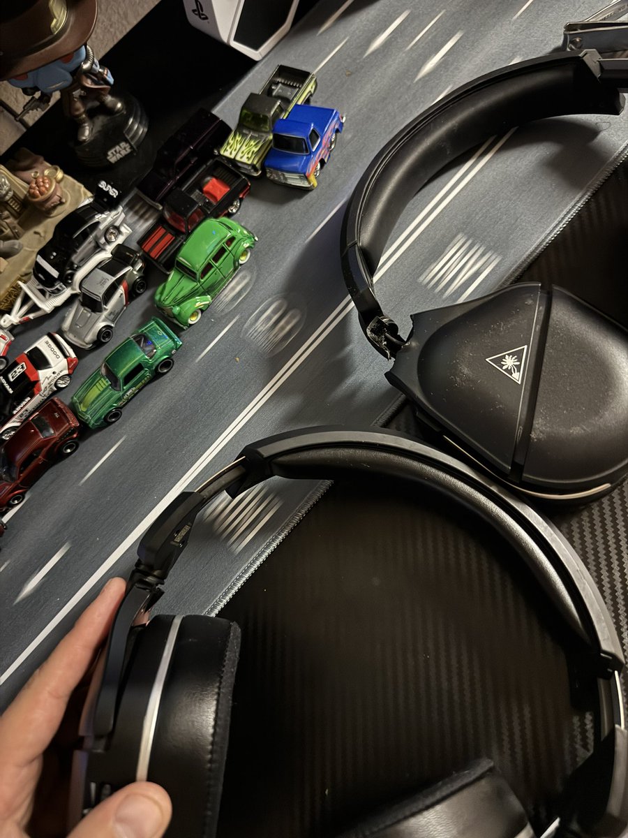 Time to switch headsets? Same flaw on each. 😔

Dear <a href="/TurtleBeach/">Turtle Beach</a> have your people call my people. I’ve found a flaw. I’m on pair 2 now.