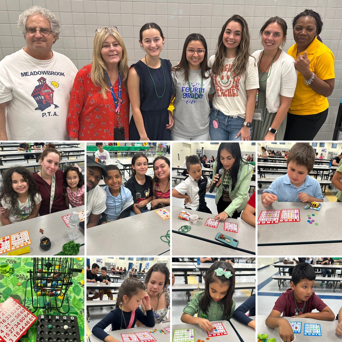 Great time tonight at our #PTO Lucky 🍀 Bingo Night &amp; Dinner. Happy for all the game winners. Appreciate all the #MeadowbrookElementary families, teachers &amp; staff supporting the event!