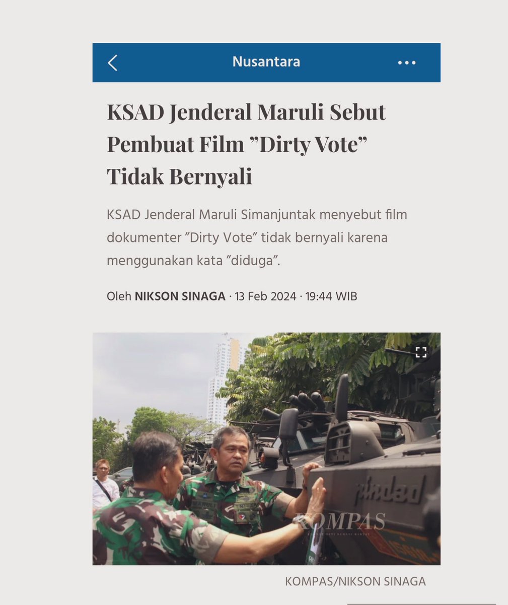 TIDAK BERNYALI itu mau jabatan dan gaji sipil, tapi gak berani lepas seragam, bedil, dan tongkat komando.