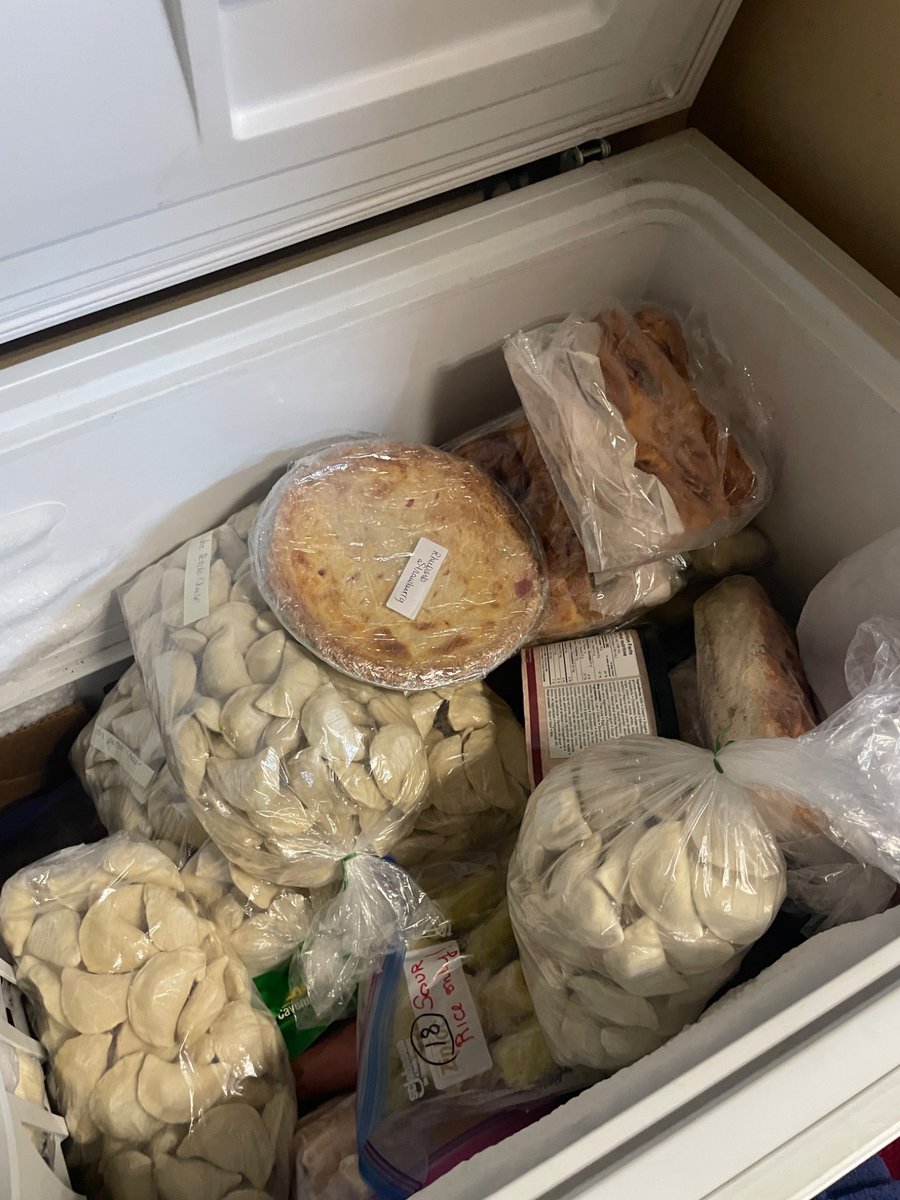 You know you have the best mom when you go to the deep freeze and see all her hard work! Love ya mom! Yea I’m spoiled #ukrainian