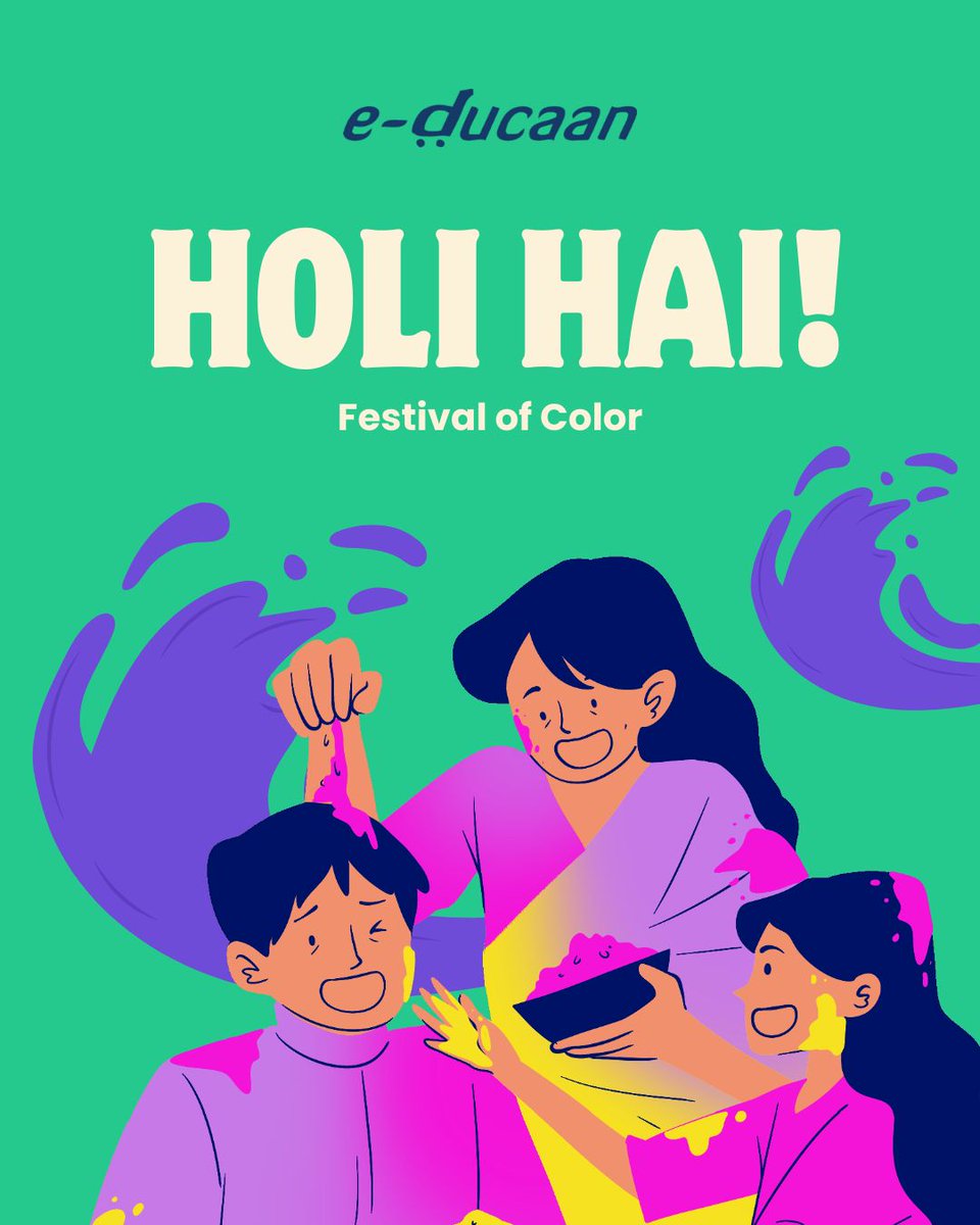 May this festival of colors bring joy and happiness in your life. 
#educaan
