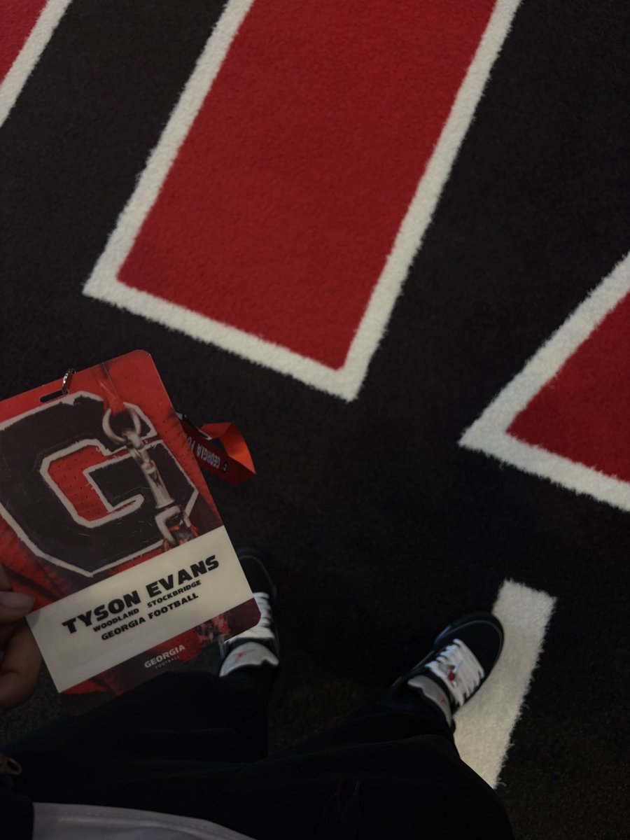 Tyson "Ty" Evans (@tysonevans_) on Twitter photo Had an amazing day and experience on a visit to University of Georgia!🖤
<a href="/RecruitGeorgia/">Recruit Georgia</a> <a href="/GeorgiaFootball/">Georgia Football</a> <a href="/Coach_TRob/">Travaris Robinson</a> <a href="/coach_sinclair/">Scott Sinclair</a> <a href="/Markell_Clark96/">Markell Clark</a> <a href="/CoachSchuUGA/">Glenn Schumann</a> <a href="/W_H_S_Athletics/">WHS Wolfpack Athletics</a> Had an amazing day and experience on a visit to University of Georgia!🖤
<a href="/RecruitGeorgia/">Recruit Georgia</a> <a href="/GeorgiaFootball/">Georgia Football</a> <a href="/Coach_TRob/">Travaris Robinson</a> <a href="/coach_sinclair/">Scott Sinclair</a> <a href="/Markell_Clark96/">Markell Clark</a> <a href="/CoachSchuUGA/">Glenn Schumann</a> <a href="/W_H_S_Athletics/">WHS Wolfpack Athletics</a>