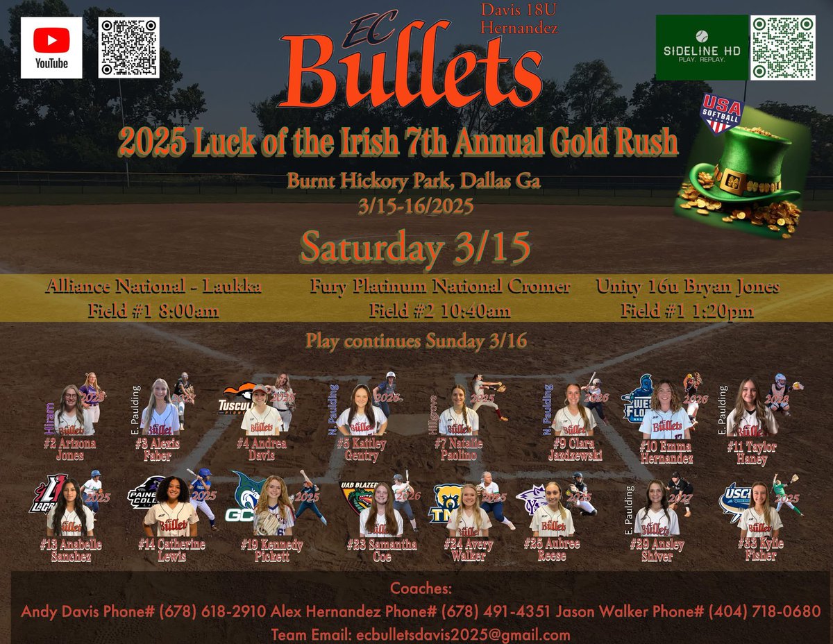 Rain rain stay away!! We want to play! Excited to see this mostly committed team on the field this year! Coaches we have some uber talented younger kids that are studs. Check us out!