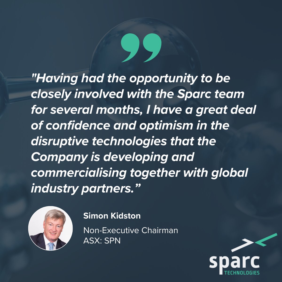 We have appointed Mr. Simon Kidston as Chairman of the Board, following the retirement of Mr. Stephen Hunt. Simon brings extensive experience in renewable energy, finance, and project development, having co-founded Genex Power: clients3.weblink.com.au/pdf/SPN/029242…

$SPN