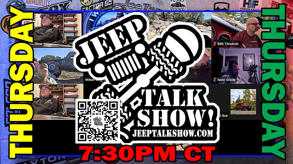 JeepTalkShow's tweet image. Unofficial Round Table going on LIVE right now. jeeptalkshow.com/live or jeeptalkshow.com/roundtable pass jeep
#jeeptalkshow #jeep #jeeplife #jtschicchat