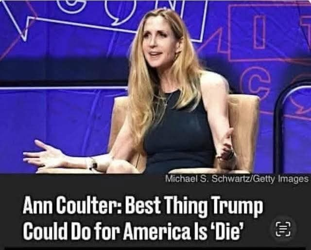 JamesTate121's tweet image. Don’t you just hate agreeing with Ann Coulter?