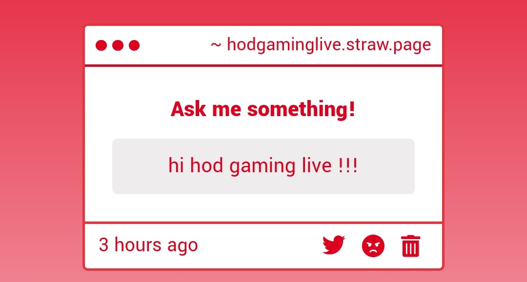 HodGamingLive's tweet photo. Hello!! https://t.co/aq7OeHC0Aq