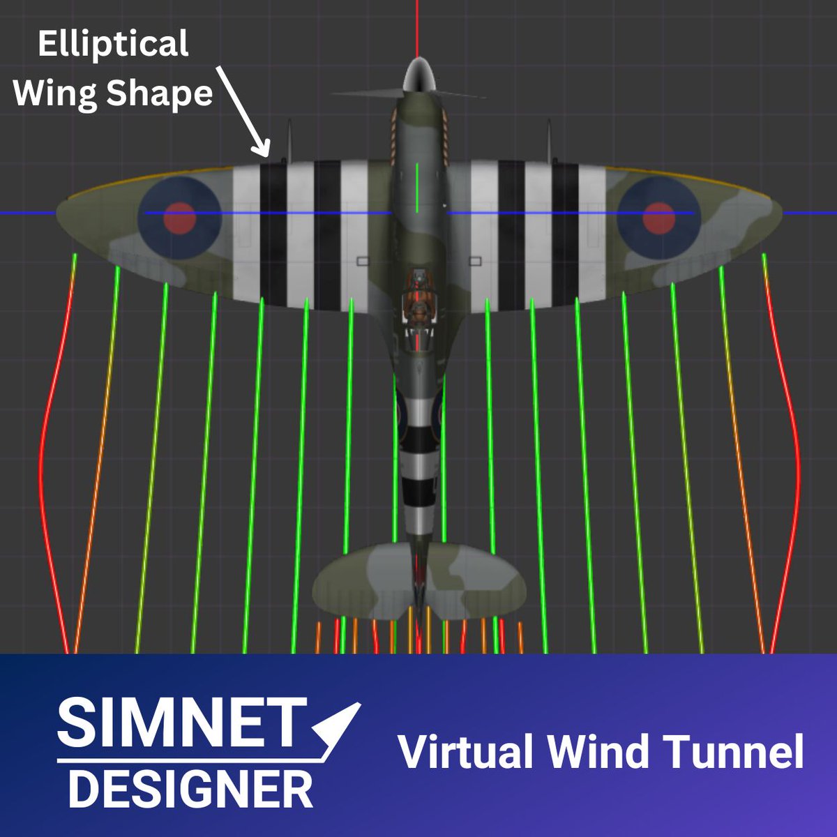 SIMNET_aero's tweet image. ✈️ The Spitfire's iconic elliptical wing wasn't just about aesthetics—it reduced induced drag by distributing lift evenly, cutting wingtip vortices. This boosted efficiency & agility, giving it a key edge in WWII dogfights.
#SIMNET #AerospaceEngineering