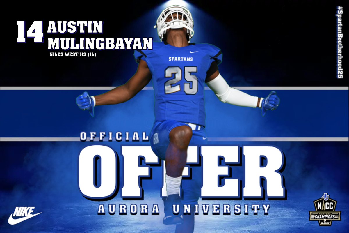 I am blessed to announce my 4th offer from Aurora University. Thank you to <a href="/CoachPiasecki/">Coach Pi</a> and the rest of the Aurora football Staff, for this opportunity #AGTG