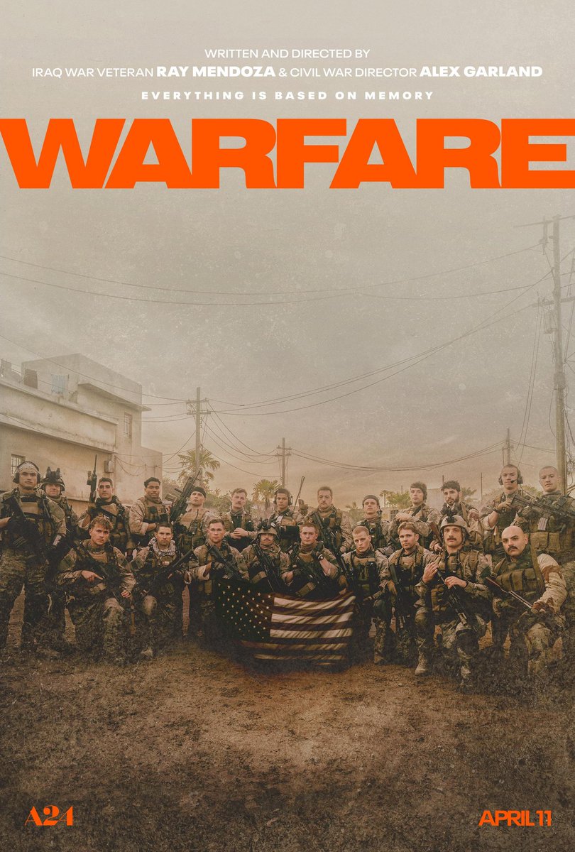 WARFARE, the most intense 90 minutes of a film that I've seen in a long time. Incredible directing, sound, and performances, particularly Joseph Quinn. Every performance I see from him, I'm continuously blown away. Really good movie.