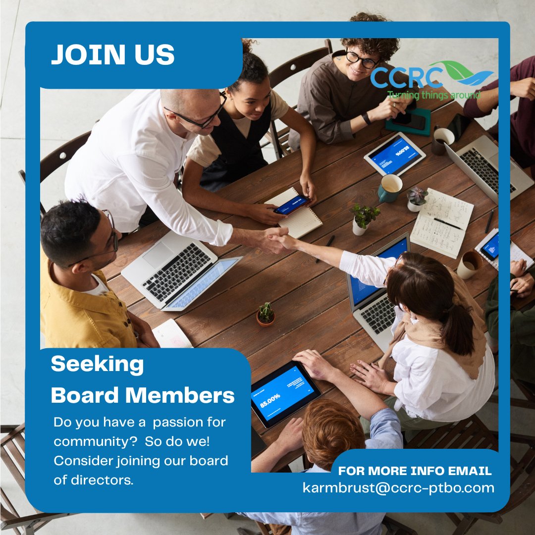 CCRC (@ccrc_ptbo) on Twitter photo CCRC offers services in #CityofKawarthaLakes and is now actively seeking board members from that area. If you are someone passionate about your community, this may be right for you. Please visit: ow.ly/iwYA50UHeps or email karmbrust@ccrc-ptbo.com for more info. CCRC offers services in #CityofKawarthaLakes and is now actively seeking board members from that area. If you are someone passionate about your community, this may be right for you. Please visit: ow.ly/iwYA50UHeps or email karmbrust@ccrc-ptbo.com for more info.