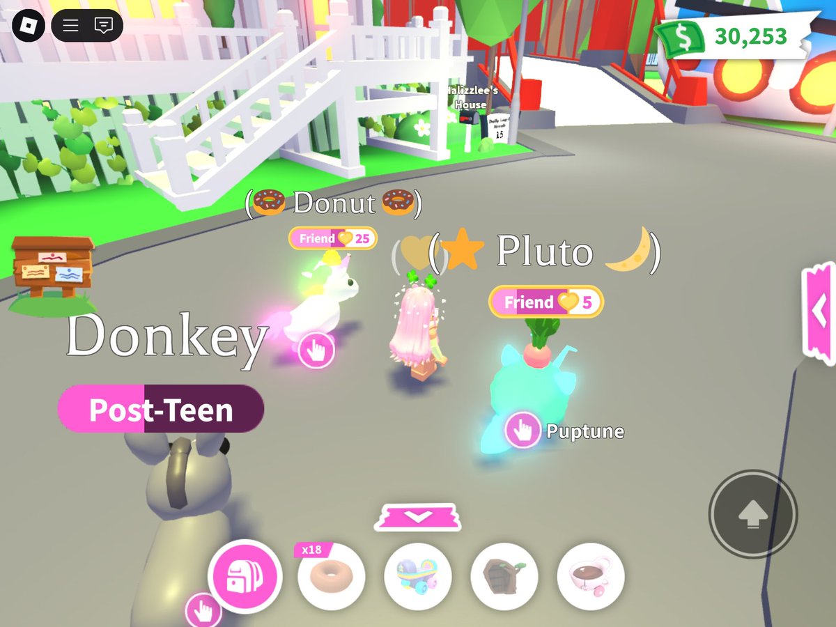 Adopt Me the last few days 🩷 ready for this St. Patrick’s update! I’ve been grinding for bucks and age up potions all week 🍀