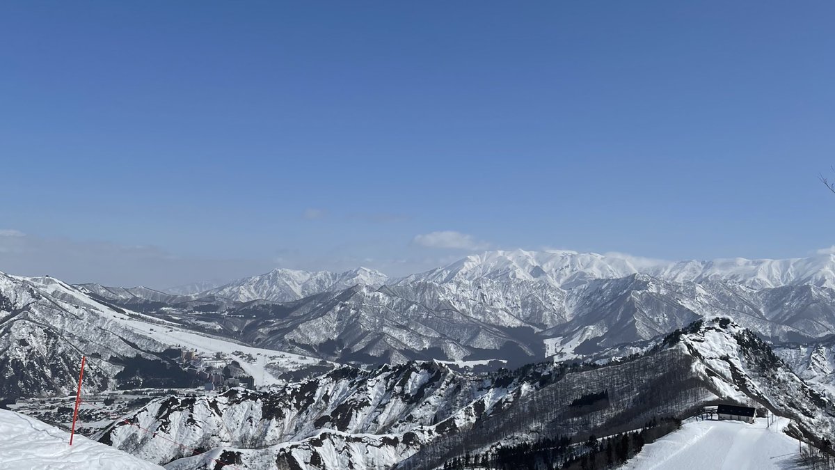 今シーズン、やっと晴れた空☀️