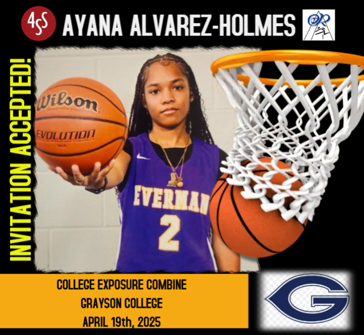 4 State Sports (@4statesports1) on Twitter photo We are excited to announce that Ayana Alvarez-Holmes, a '25 SG from <a href="/EvermanISD/">Everman ISD</a>, will be competing in the Basketball College Exposure Combine at <a href="/GraysonWBB/">Grayson College Women's Basketball</a> on April 19th! We are excited to announce that Ayana Alvarez-Holmes, a '25 SG from <a href="/EvermanISD/">Everman ISD</a>, will be competing in the Basketball College Exposure Combine at <a href="/GraysonWBB/">Grayson College Women's Basketball</a> on April 19th!