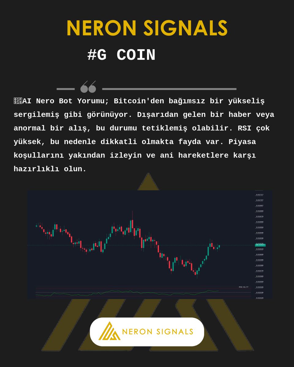 NeronSignals's tweet image. #G Grafigi ve AI Nero Bot yorumu.

Tum hizmetlerimiz: neronsignals.com

#G #GCHART #CHART #NeronSignals #crypto #Binance #AICrypto #kripto #analiz