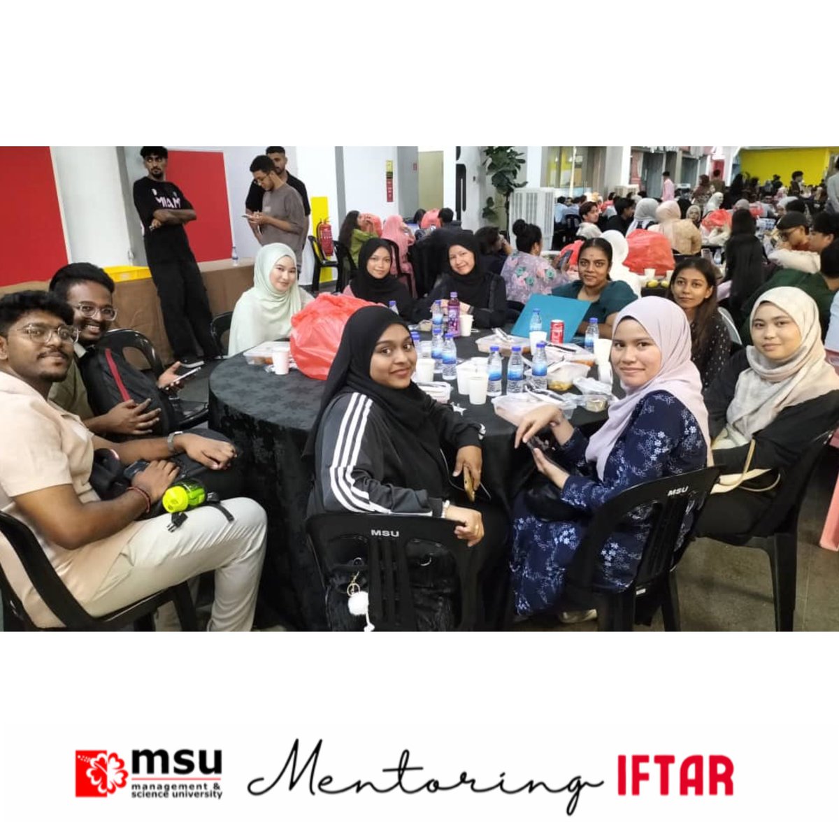 msumalaysiacfs's tweet photo. Iftar with mentees organized by FBMP.
MSU Ihya' Ramadan 2025.
Ramadan Mubarak! π
@msumalaysia @mohdshukriyajid
#MSUmalaysiaCFS
#MSUIhyaRamadan2025
#MSU1d1K #RamadanRecharge
#MdmMahani
#MentoringIftar #Ramadan https://t.co/KDdXQ7HtbC
