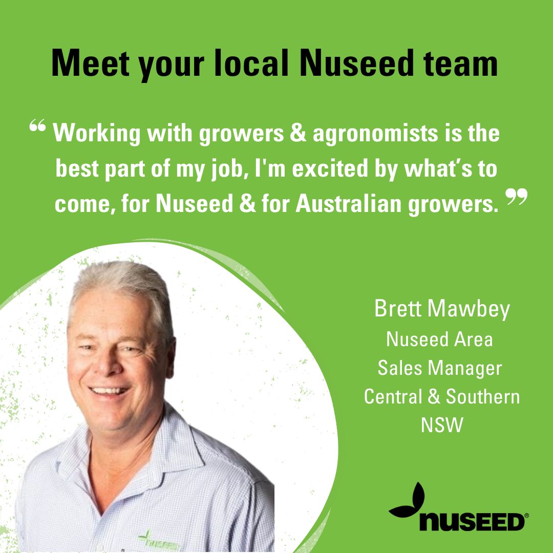 NufarmSeedsAU's tweet image. 🌼 Grow with your local #canola expert Brett Mawbey #Nuseed Area Sales Manager for Central &amp;amp; Southern NSW.
“Working with growers &amp;amp; agros is the best part of my job &amp;amp; the reason I’ve been in the ag industry my whole career.”
Contact Brett 📞 0428 638 918 📧 brett.mawbey@nuseed.com
