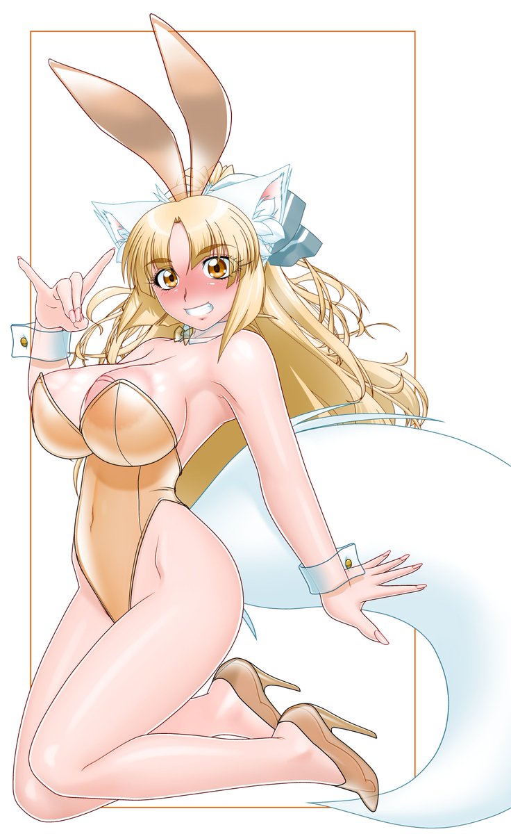 半透明バニー3態
・生地の半分くらいが透明
・衣装が半透明
・半透明のバニーさん
※きつね娘さんがバニってるので4つ耳になってるけどキニシナイ 