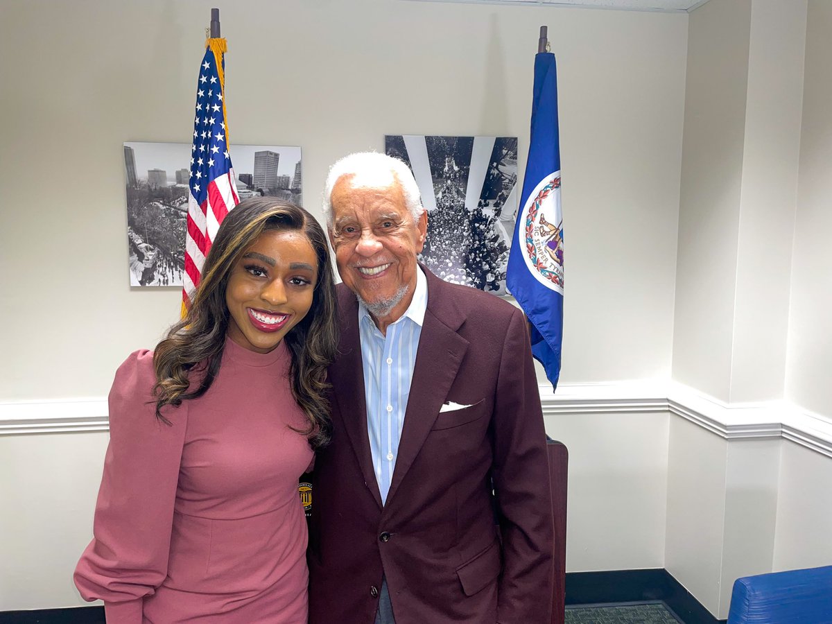 Leondrahead's tweet photo. LIVING BLACK HISTORY: It was a pleasure interviewing Douglas Wilder, the first Black Governor elected in U.S. 

We talked about his time in office in the 1990's, to his secret to maintaining good health at 94-years old.

Watch story below:
https://t.co/HvRupEAize https://t.co/eWsR4jyV4g