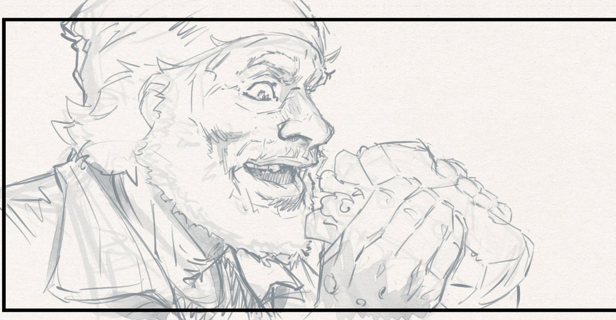 Josanart's tweet image. From pencils to inks #makecomics #comics