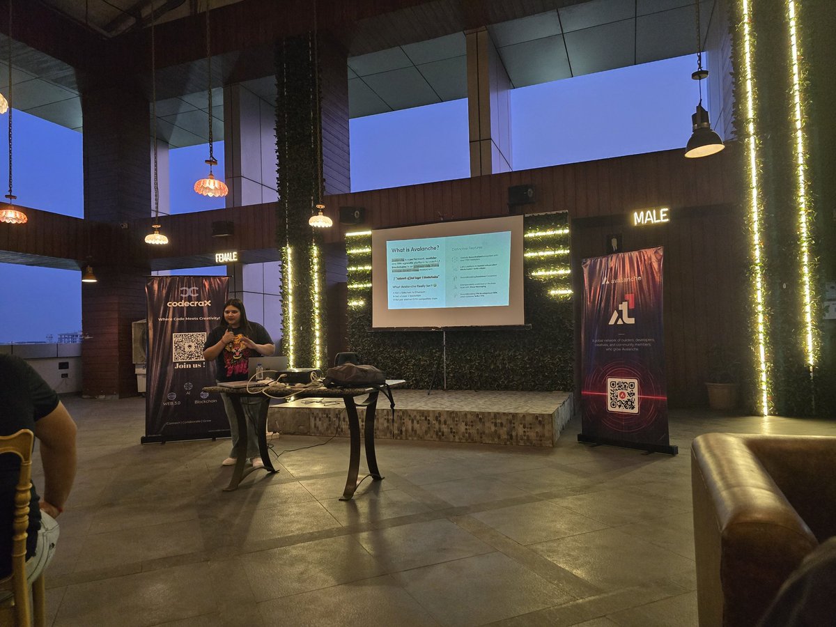 tweet_wid_tanya's tweet image. WHAT AN EVENT 🚀⚡
Just leveled up my #Web3 game with @Avalanche_In Team A1, @codecrax, and @BlockchainOrbit! Mind-blown by the possibilities of #blockchain and #decentralization. Can&apos;t wait to dive deeper! #FutureOfTech #Web3Community