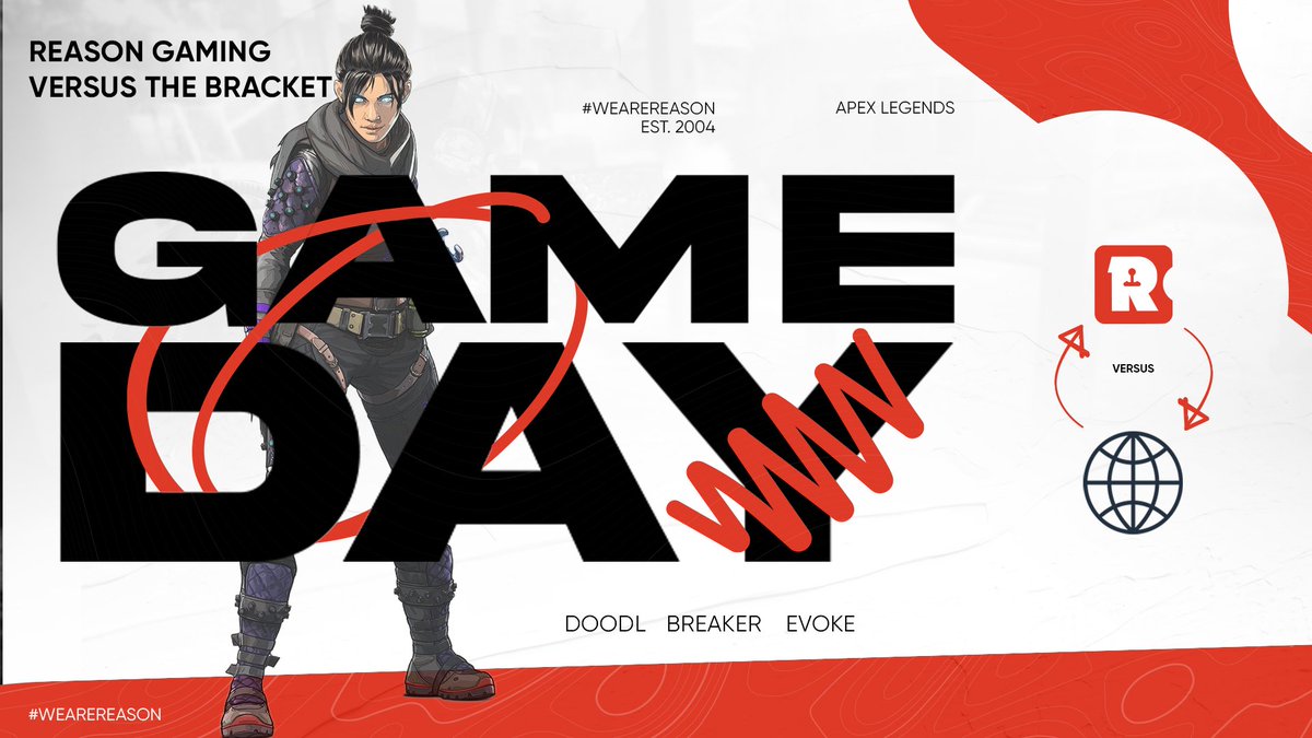 Time for day 2 of the PSQ's! After finishing 5th in our group yesterday💯

🆚 The Bracket 
⏰ 12:00 GMT / 13:00 CET

🕹️<a href="/DoodlFPS/">Doodles</a>
🕹️<a href="/_KBreaker/">Kieron “Breaker” 🏴󠁧󠁢󠁷󠁬󠁳󠁿</a> (s) 
🕹️<a href="/Evoke_RL/">Evoke</a> (s)

#WeAreReason #ReasonApex
