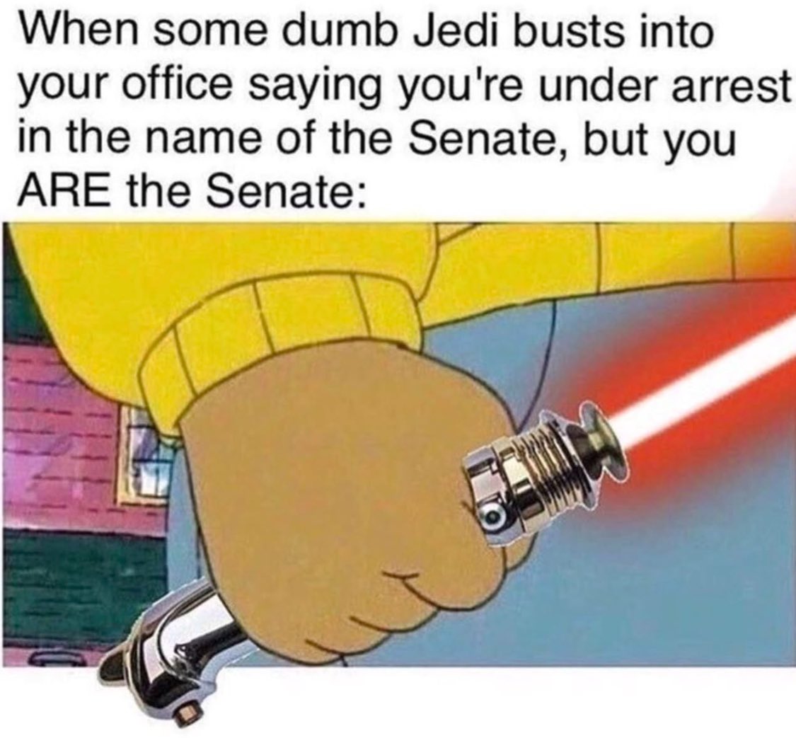 PrequelSw's tweet image. It's treason, then.