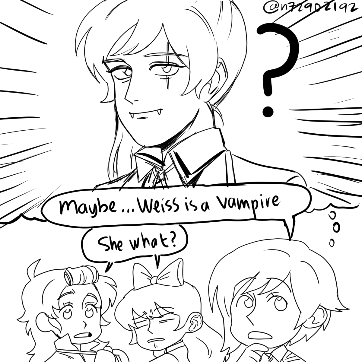n72902192's tweet photo. weiss the vampire [1/??] https://t.co/tTd99pOlLe