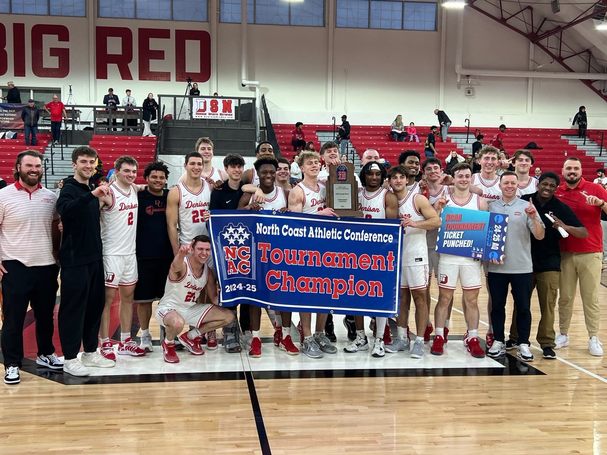 NCAC (@ncac) on Twitter photo #1 <a href="/DenisonSports/">denisonsports</a> captured its second NCAC Men's Basketball Tourney title after defeating #3 Wooster, 79-68. As tournament champions, the Big Red earned the NCAC AQ into the <a href="/NCAADIII/">NCAA Division III</a> Tourney! #NCACPride
📰 | tinyurl.com/3btaa5me #1 <a href="/DenisonSports/">denisonsports</a> captured its second NCAC Men's Basketball Tourney title after defeating #3 Wooster, 79-68. As tournament champions, the Big Red earned the NCAC AQ into the <a href="/NCAADIII/">NCAA Division III</a> Tourney! #NCACPride
📰 | tinyurl.com/3btaa5me