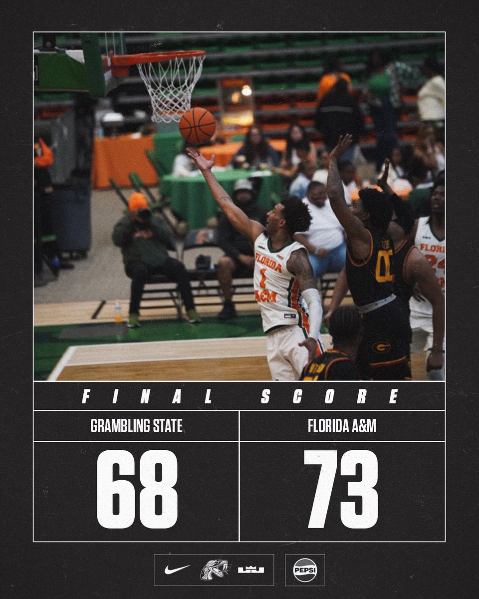 𝗧𝗛𝗔𝗧𝗦 𝗔 𝗥𝗔𝗧𝗧𝗟𝗘𝗥𝗦 𝗪𝗜𝗡

Your Rattlers take down the Tigers.

#FAMU | #Rattlers | #FangsUp🐍