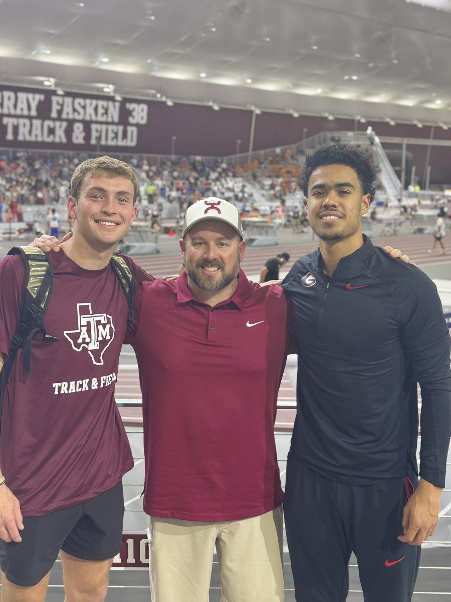 Derek Ward, MCAA (@coachward2) on Twitter photo <a href="/SEC/">Southeastern Conference</a> Indoor Track & Field Championships with two SEC Champions!
Blake Harris - Texas A&M (OTHS ‘22)
SEC Champ - Heptathlon
Jayden Keys - Georgia (OTHS ‘24)
SEC Champ - Long Jump
Phenomenal student-athletes and great young men! Proud coach! <a href="/SEC/">Southeastern Conference</a> Indoor Track & Field Championships with two SEC Champions!
Blake Harris - Texas A&M (OTHS ‘22)
SEC Champ - Heptathlon
Jayden Keys - Georgia (OTHS ‘24)
SEC Champ - Long Jump
Phenomenal student-athletes and great young men! Proud coach!