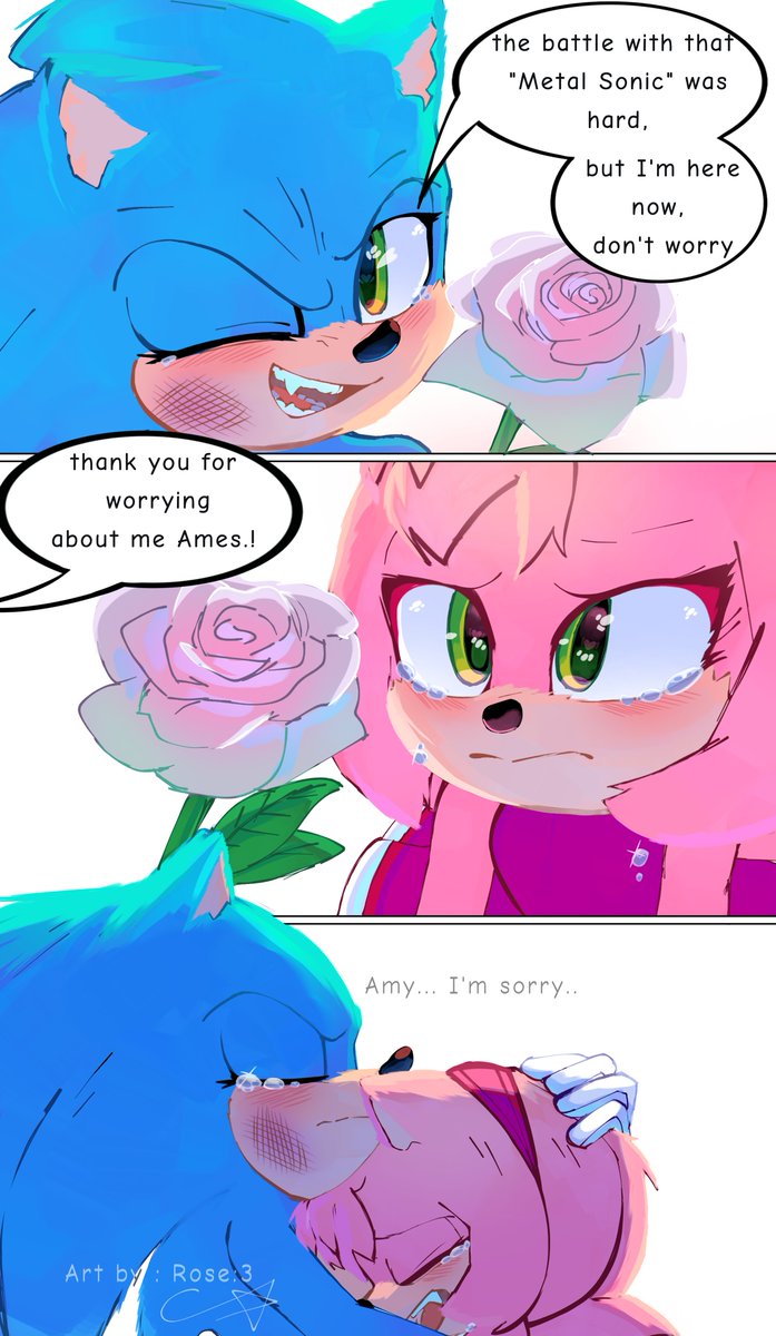 Rose_9172's tweet image. 🩵🩷... 
❤️‍🩹
#sonamy #SonAmy #SonamyMovie #SonicTheHedgehog #Amyrose #SonicMovie4 #movieamy