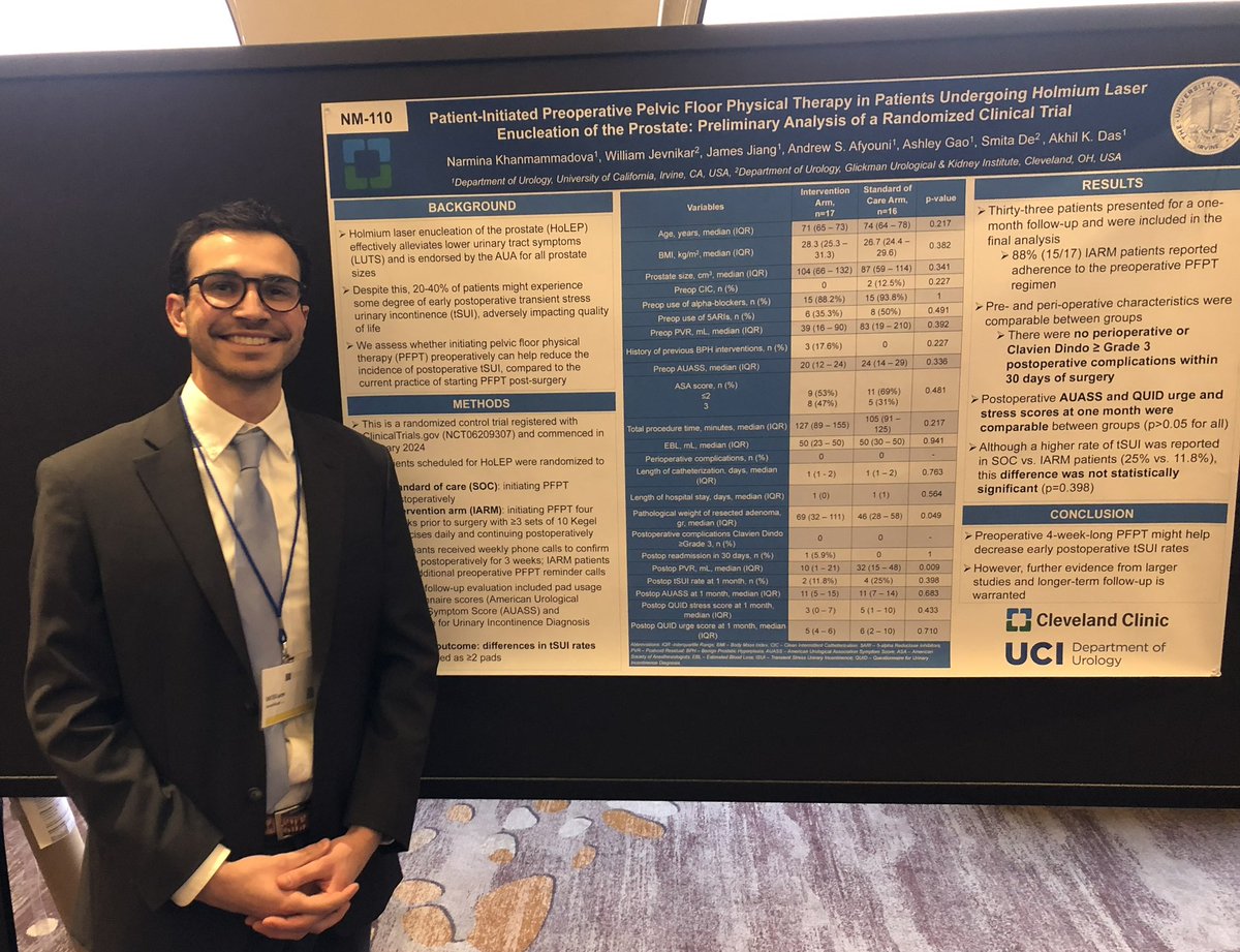 Narmina Khanmammadova (@nkhanmam) on Twitter photo SUPER proud of our team <a href="/AndysheaAfyouni/">Andrew Shea Afyouni</a> <a href="/UCI_Urology/">UCI Urology</a> and <a href="/WilliamJevnikar/">Will Jevnikar</a> <a href="/CleClinicUro/">Cleveland Clinic Urology</a> for presenting our projects at <a href="/sufuorg/">SUFU</a> 🤩🤩🤩
Huge thanks to our mentors - Dr. Sadeghi <a href="/ZhinaSadeghi/">Zhina</a> and Dr. Das, and to Dr. De <a href="/SmitaDeMD/">Smita De</a> for the opportunity to work on a multicenter RCT! SUPER proud of our team <a href="/AndysheaAfyouni/">Andrew Shea Afyouni</a> <a href="/UCI_Urology/">UCI Urology</a> and <a href="/WilliamJevnikar/">Will Jevnikar</a> <a href="/CleClinicUro/">Cleveland Clinic Urology</a> for presenting our projects at <a href="/sufuorg/">SUFU</a> 🤩🤩🤩
Huge thanks to our mentors - Dr. Sadeghi <a href="/ZhinaSadeghi/">Zhina</a> and Dr. Das, and to Dr. De <a href="/SmitaDeMD/">Smita De</a> for the opportunity to work on a multicenter RCT!