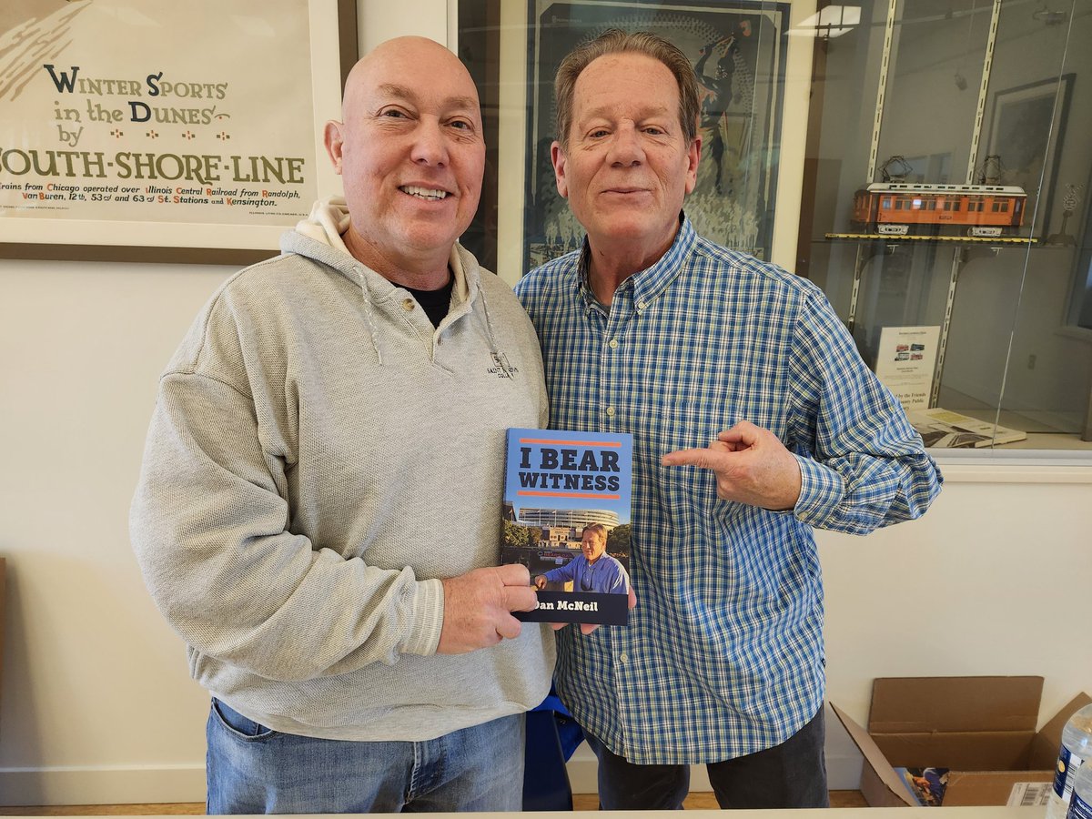 It was great to hear stories from the legend <a href="/DannyMacShow/">Dan McNeil</a> at his book signing today at the Lake County library.  If you are a Bears fan-- you need to get a copy for your self and a friend.  Great read!