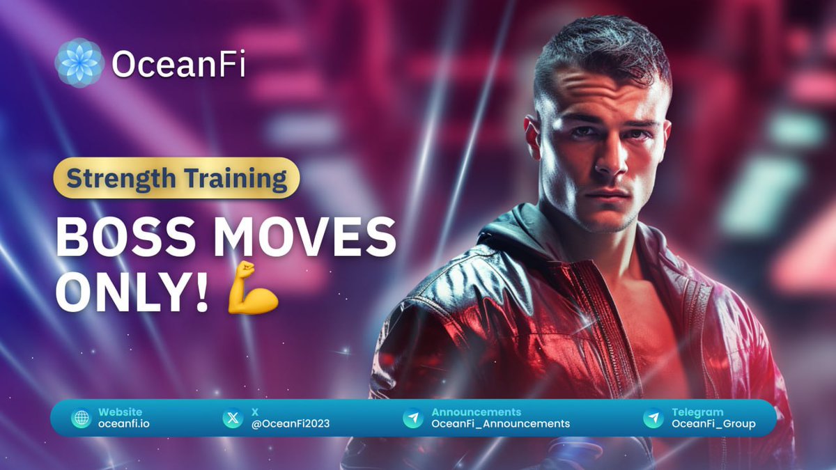 Strength Training: Boss Moves Only! 💪

🙌Hey, OceanFi family! 

🧂Want to take your fitness to the next level? Join our strength training program and build muscle, burn fat, and boost your metabolism. Feel stronger, healthier, and more confident. 

🤯Get access to a variety of