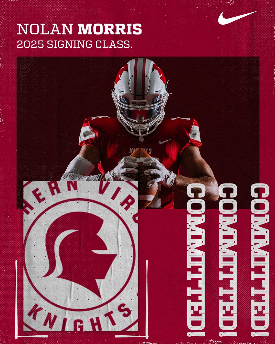 Nolan Morris (@noly66morris) on Twitter photo I'm proud to announce my commitment to SVU!! I'm so blessed for the opportunity to play for SVU! Go Knights!! 🛡️⚔️
<a href="/CoachJoeDuPaix/">Joe DuPaix</a> <a href="/Coach_EhornJr/">Chris Ehorn Jr</a> <a href="/CoachWillOrtiz/">Will Ortiz</a> <a href="/CoachMJMurdoch/">Mark Murdoch</a> <a href="/biggjohnthedon/">John Martinez (Bigg John) 🇹🇴 🇺🇸</a> <a href="/knight_ftbl/">SVU Knights Football</a>
<a href="/OLCoachAndersen/">Coach Jason Andersen</a> <a href="/LehiFootball/">Lehi Football</a> <a href="/kanuch78/">Powerhouse Training - UT</a> I'm proud to announce my commitment to SVU!! I'm so blessed for the opportunity to play for SVU! Go Knights!! 🛡️⚔️
<a href="/CoachJoeDuPaix/">Joe DuPaix</a> <a href="/Coach_EhornJr/">Chris Ehorn Jr</a> <a href="/CoachWillOrtiz/">Will Ortiz</a> <a href="/CoachMJMurdoch/">Mark Murdoch</a> <a href="/biggjohnthedon/">John Martinez (Bigg John) 🇹🇴 🇺🇸</a> <a href="/knight_ftbl/">SVU Knights Football</a>
<a href="/OLCoachAndersen/">Coach Jason Andersen</a> <a href="/LehiFootball/">Lehi Football</a> <a href="/kanuch78/">Powerhouse Training - UT</a>