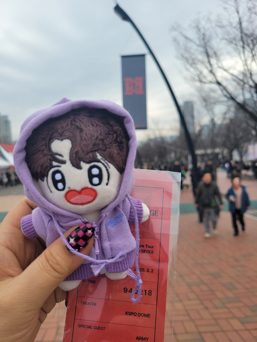 도착💜
#HOPE_ON_THE_STAGE_TOUR_SEOUL