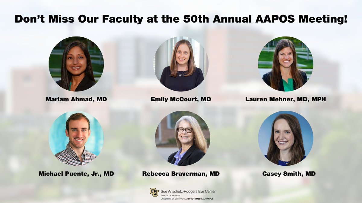 CU Anschutz Department of Ophthalmology tweet media