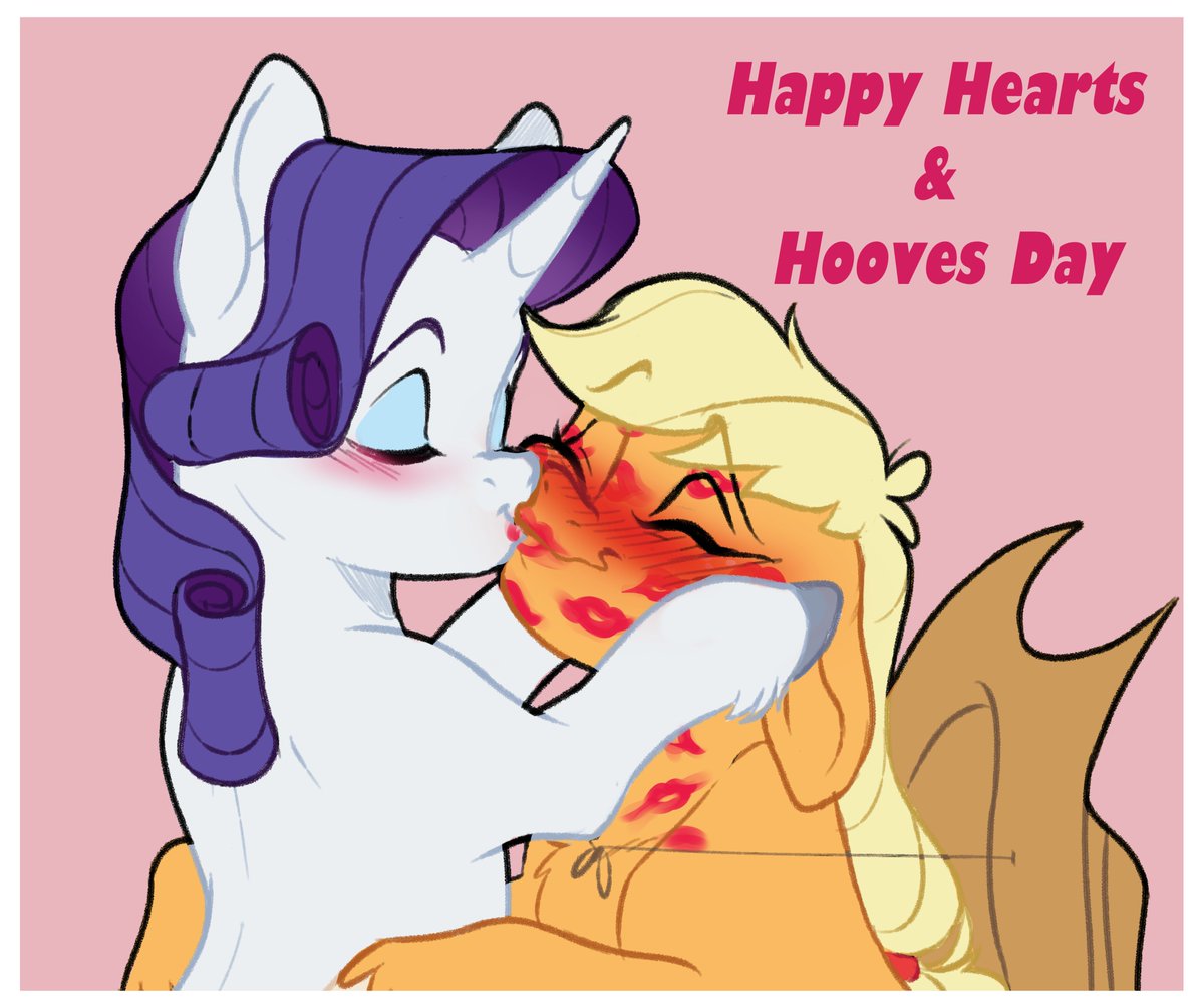 DoodleMarkyMark's tweet image. also forgot to post this rarijack for hearts and hooves day/valentines day