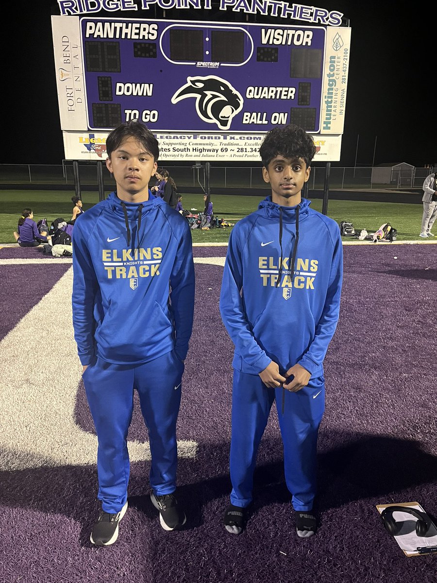 Big noble knight shout out to our middle distance crew we had 12 guys run personal or season best this past week on the track!! Let’s continue building momentum this week towards championship season!!
<a href="/EHS_Knightswire/">Elkins High School</a> <a href="/EHS_CastleTrack/">EHS Track&Field</a> <a href="/FBISDAthletics/">Fort Bend ISD Athletics</a>