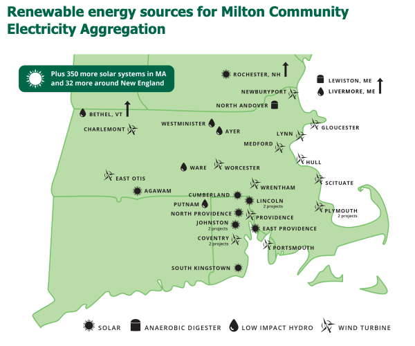 Look at this cool map of all those NE renewable energy sources that supply our Milton Community Electricity Aggregation!
miltoncea.com
#GreenEnergyConsumersAlliance
Make sure you are part of it. 💚🌎
#100%Green
<a href="/townofmiltonma/">Town of Milton MA</a>