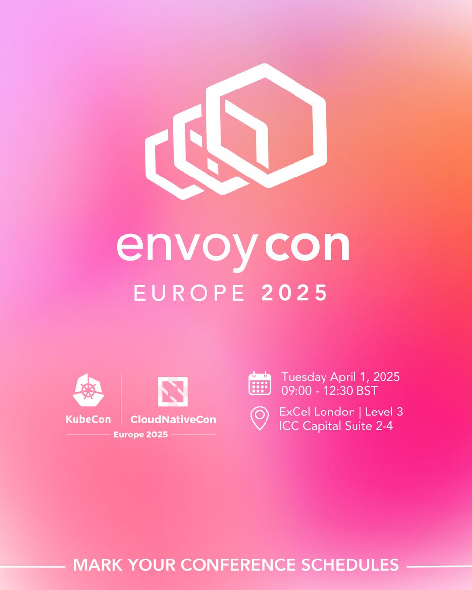 Ready to get the most out of Envoy? Learn from expert users, contributors &amp; maintainers at EnvoyCon 2025
📢 Talks cover:
✅ What’s new in Envoy
✅ How Envoy really works
✅ Real-world challenges &amp; solutions
Join us in London at #EnvoyCon👉shorturl.at/WTJsb
<a href="/CloudNativeFdn/">CNCF</a>