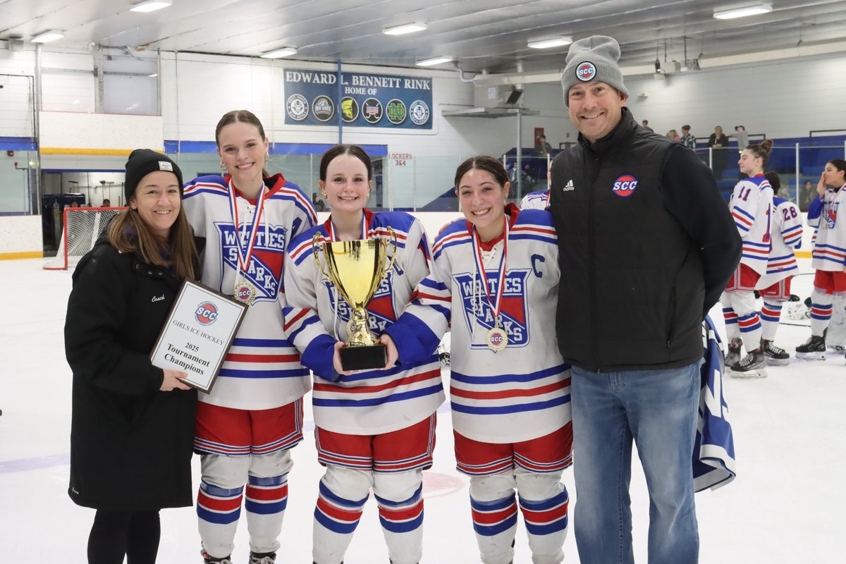 WHSHA Girls Hockey are the 2024-25 SCC Champions! Alessandra Picard was named the tournament Most Outstanding Player, netting both goals in the 2-1 victory over the Blades. <a href="/CoachMorrell1/">Blue Devil Athletics</a> <a href="/SCCcommissioner/">Al Carbone, SCC Commissioner</a> <a href="/CHSGHA/">CT High School Girls Hockey Association</a> <a href="/ciacsports/">CIAC Sports</a> <a href="/whshahockey/">WHSHA Girls Hockey</a> <a href="/SHAathletics/">Sacred Heart Sharks</a>