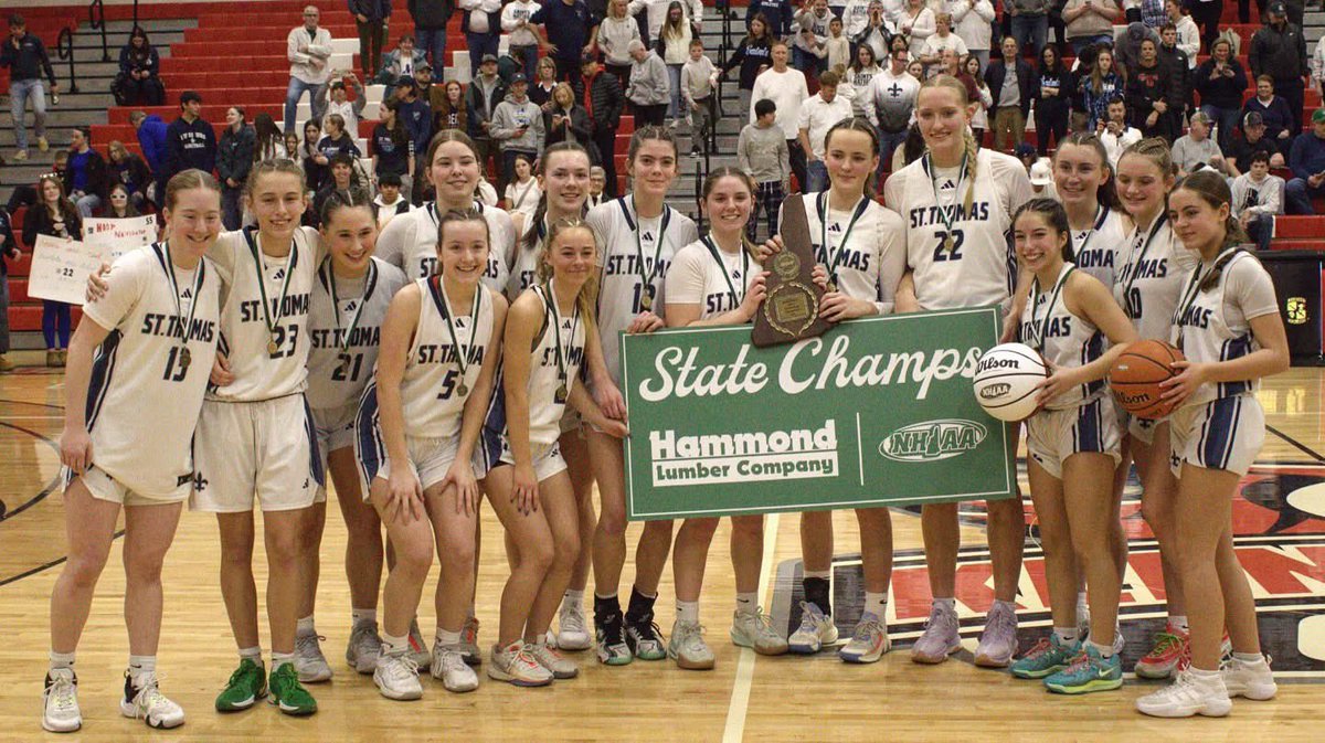 For the first time since 1981, STA Girls Basketball takes home the Division III State Championship! 🏆🏀

The Saints cap off an unbelievable 22-0 UNDEFEATED season with a dominant 72-35 victory over Fall Mountain to secure the Division III title.

Congratulations, Saints!
