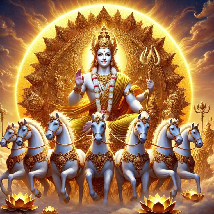 ॐ घृणिं सूर्याय नमः।।
ॐ भास्कराय नमः।।
सूर्यदेव की जय