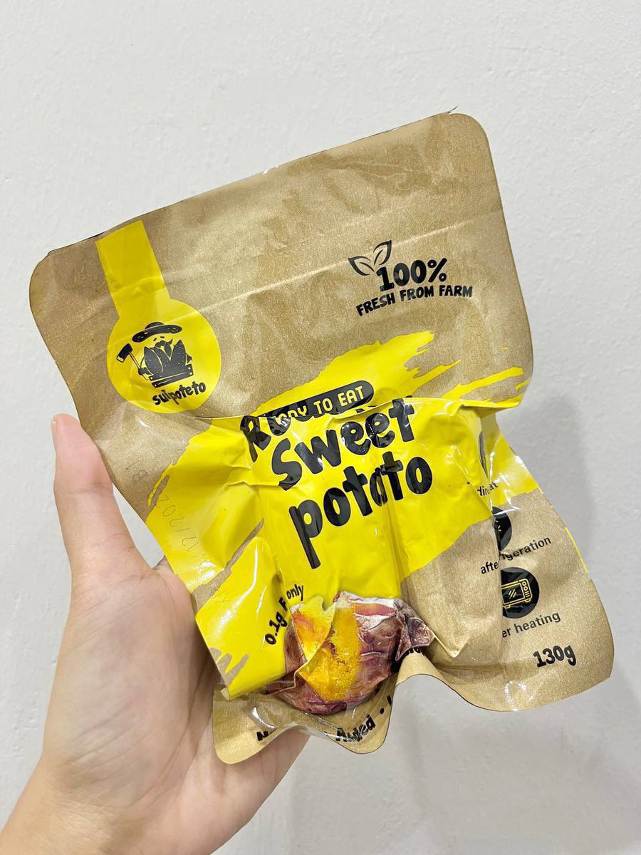 theothermimi_'s tweet photo. Sape pernah makan sweet potato ready-to-eat ni? Sedap gila kan. I buat sahur sebab malas nak makan nasi. Kenyang wehhhh.

Sedap dooh tak menyesal borong 12 pek terus 🙂‍↕️🙂‍↕️ https://t.co/AyfplKBvlW